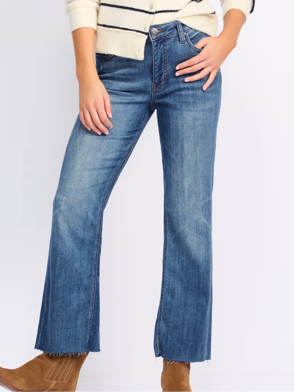 Kelsey High Rise Kut From the Kloth Mid-Blue Women's Jeans🚌
